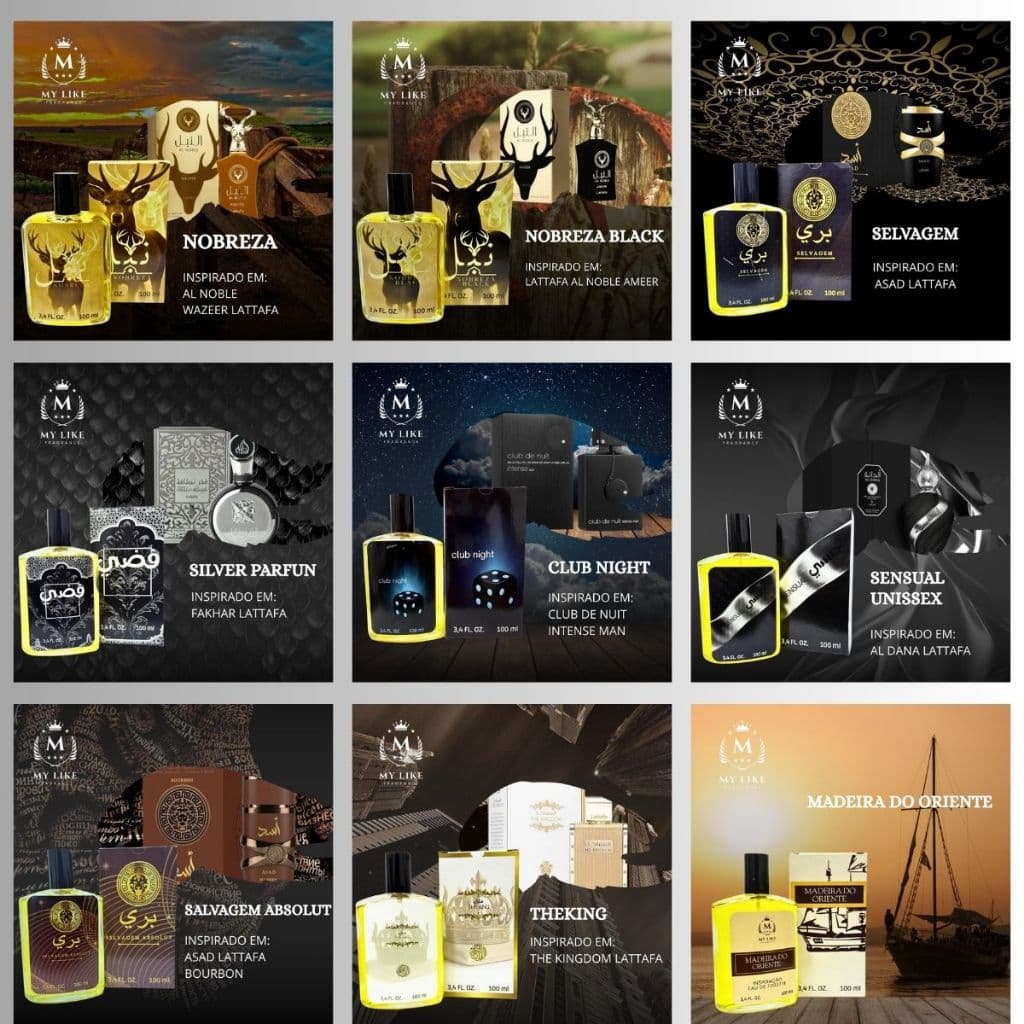 Perfumes Árabes Masculinos 100ml – Inspiração Lattafa Alta Fixação e Luxo Oriental Homem Moderno