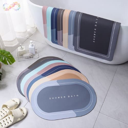 Tapete de banheiro e cozinha à prova de óleo, antiderrapante, absorvente de água e resistente à sujeira