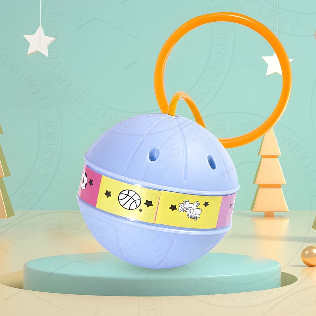 Bola de Pular com Corda para Tornozeleira - Brinquedo Esportivo Infantil ao Ar Livre, Desenvolve Coordenação e Agilidade