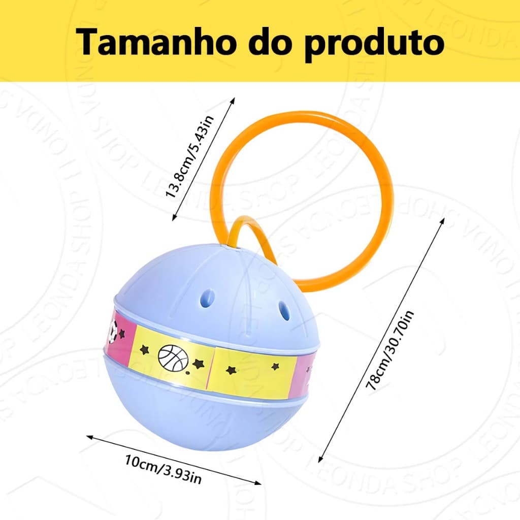 Bola de Pular com Tornozeleira Infantil - Jogo ao Ar Livre para Crianças 5-12 Anos, Brinquedo Esportivo Divertido