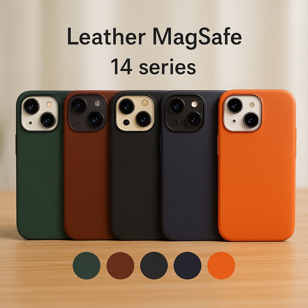 Case para IPhone 14 PRO MAX Couro com Recurso MagSafe