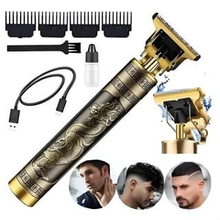 KIT2 Maquina de Barbear cortar cabelo Aparador Profissional barbeador acabamento Sem Fio Portátil