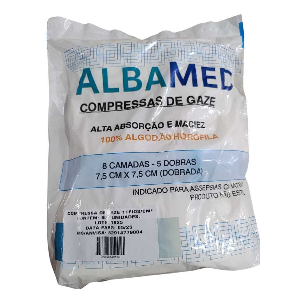 Compressa De Gaze Não Estéril 9/11 Fios - 500 Und