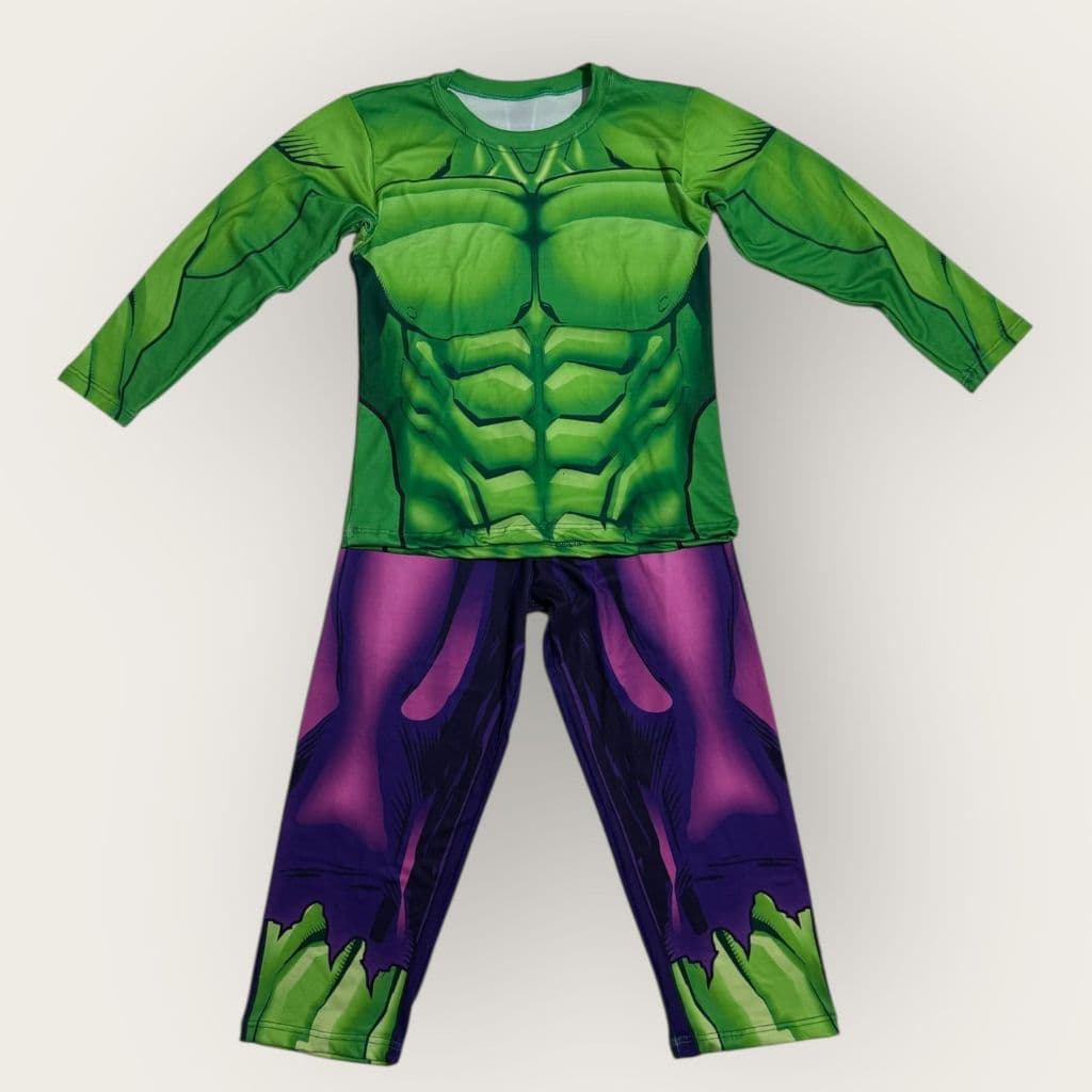 Pijama Infantil Hulk Fantasia Temática Hulk Conjunto Camiseta Calça Infantil Masculina Heróis Barato Menino