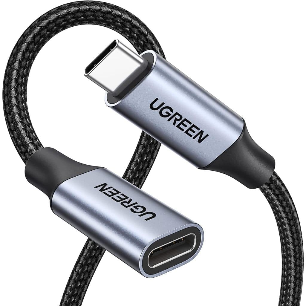 Ugreen -  Cabo extensão USBC 3.2 10 Gbps 100W PD macho X fêmea compatível com PSVR2/Macbook/iPad Pro