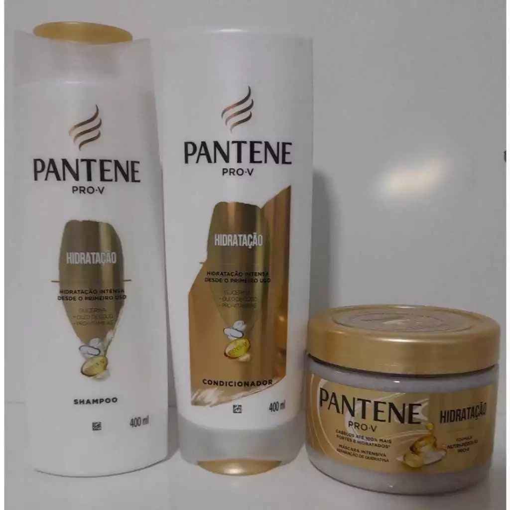 KIT PANTENE HIDRATAÇÃO SHAMPOO+CONDICIONADOR 400ml +MÁSCARA 270ml