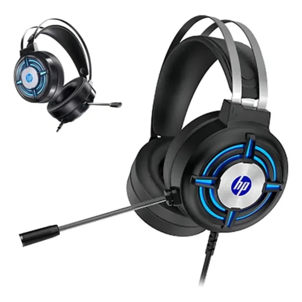 Fone Headset Gamer Hp H120led - Pc Cor Preto C/ Microfone