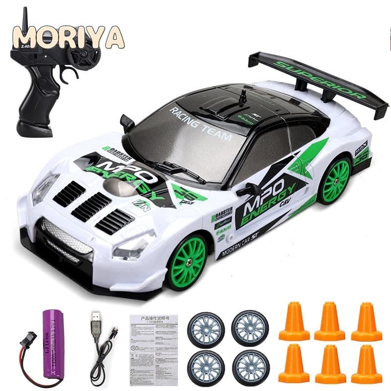 Carrinho de Controle Drift Recarregavel Esportivo Carrinho Brinquedo Com Luz