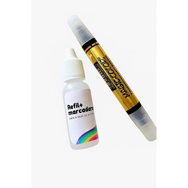 Kit recarga para marcadores blender com marcador e refil de 30ml