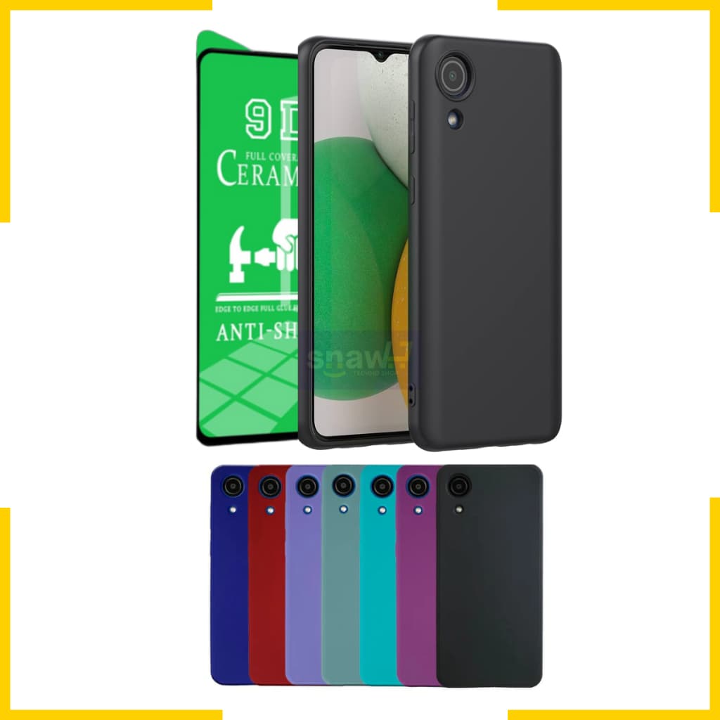 Kit Capa + Pelicula ceramica flexivel ou Só 1 Capinha Para Samsung Galaxy A03 Core Aveludada