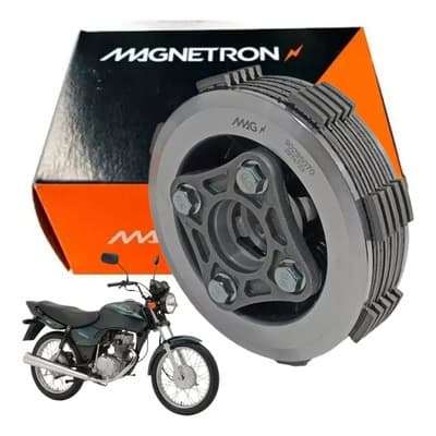 Embreagem Completa Titan 125 Cargo 92-99, Titan 2000 e Fan 125 até 2008 Magnetron