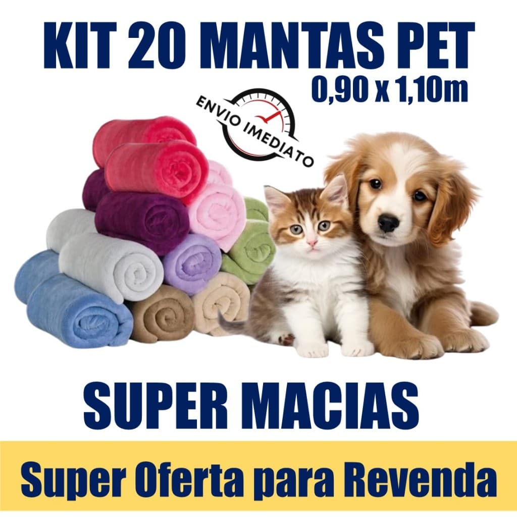 Kit 20 Mantas para Bebê Macias 0,90 x 1,10 | Atacado para Revenda - Antialérgicas e Laváveis