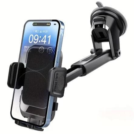 Suporte de Celular Automotivo GPS Carro Android iPhone Resistente Ajuste Rotação 360 Base Celular