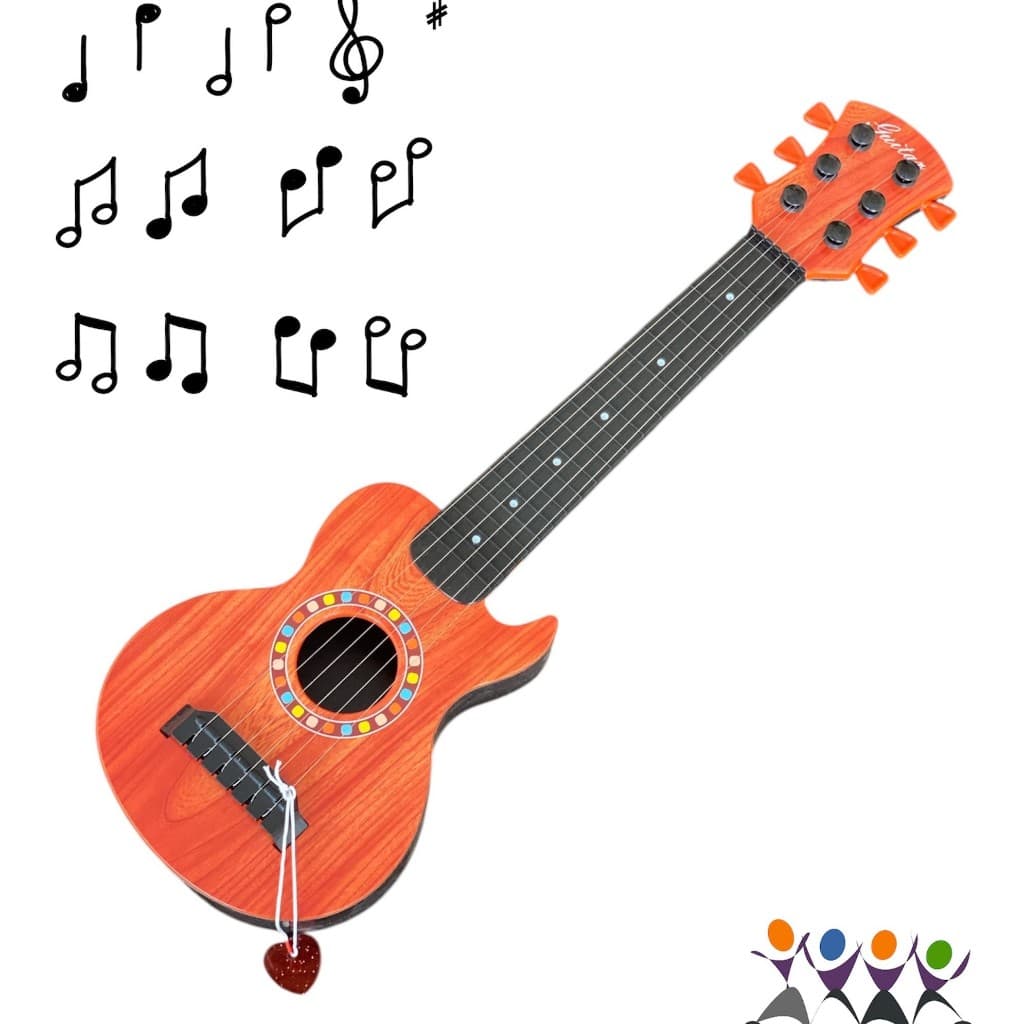 Brinquedo Violão Clássico Acústico 6 Cordas 48 cm Madeira