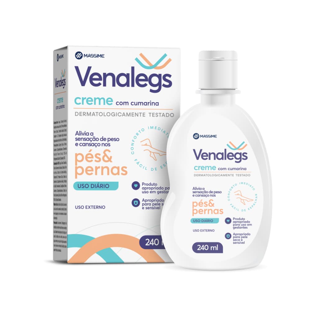 Venalegs Creme 240ml Pernas E Pés Com Curmarina Massime