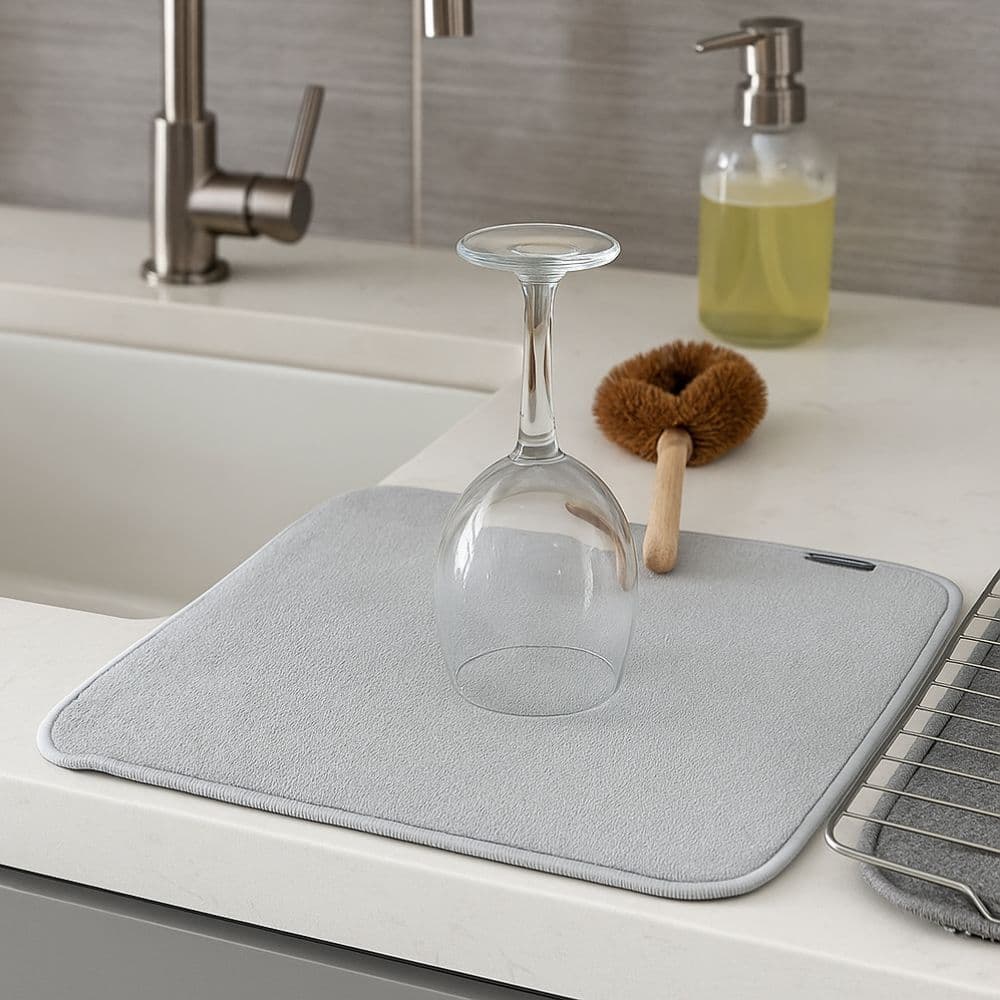 Escorredor para Louças em Tapete de Tecido Microfibra Brabantia Super Absorvente e Dobrável