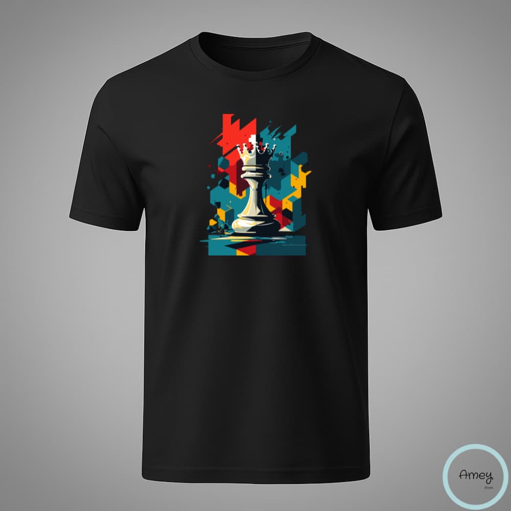 Camiseta Adulto Jogo Xadrez Cheque Mate King Rei chess em Algodão