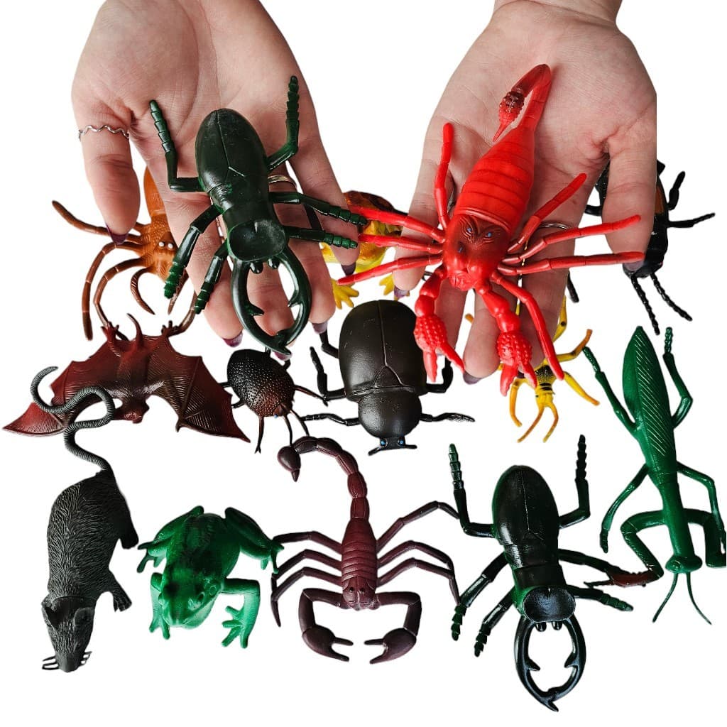 15 Inseto Brinquedo Pegadinha Infantil Grande Colorido Gato