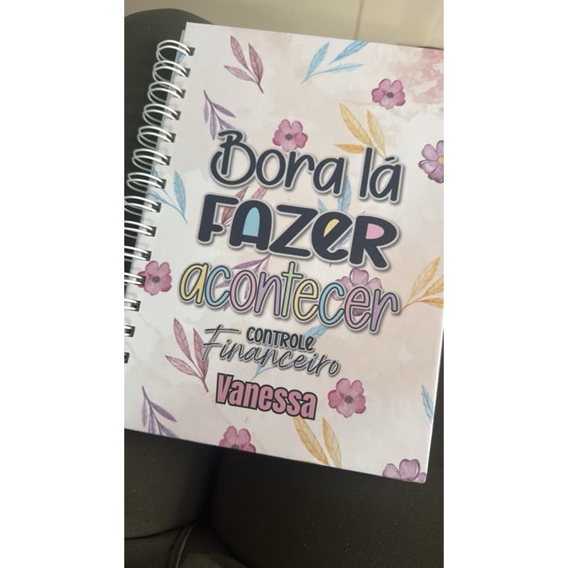 Controle Financeiro capa dura Personalizado