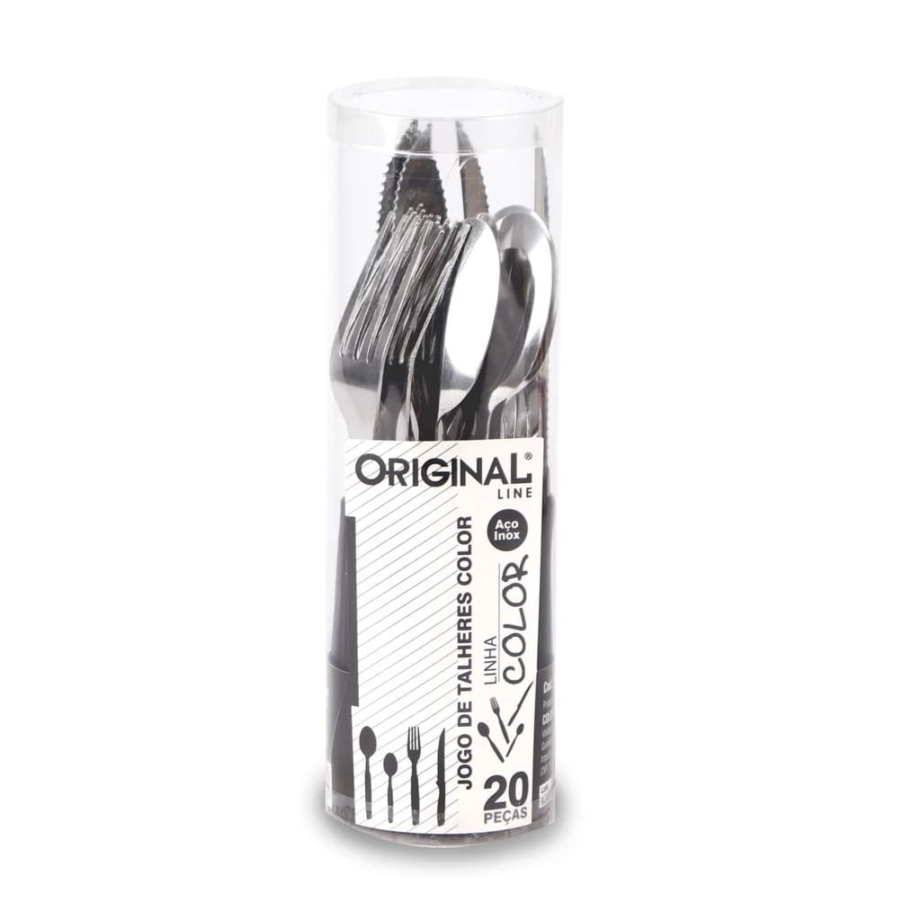 Jogo De Talheres Inox Com 20 Peças Color Original Line