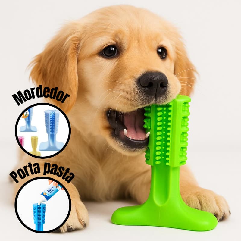 Escova Dente Pet Mordedor Massageador Cachorro Remove Tártaro