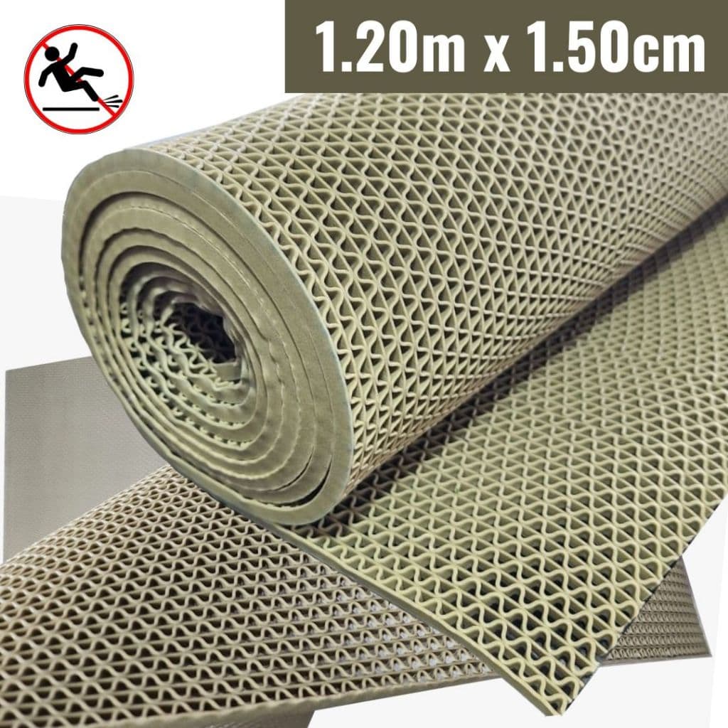 Tapete Antiderrapante 1,20 X 1,50 Bege escuro cozinha banheiro piscina sauna