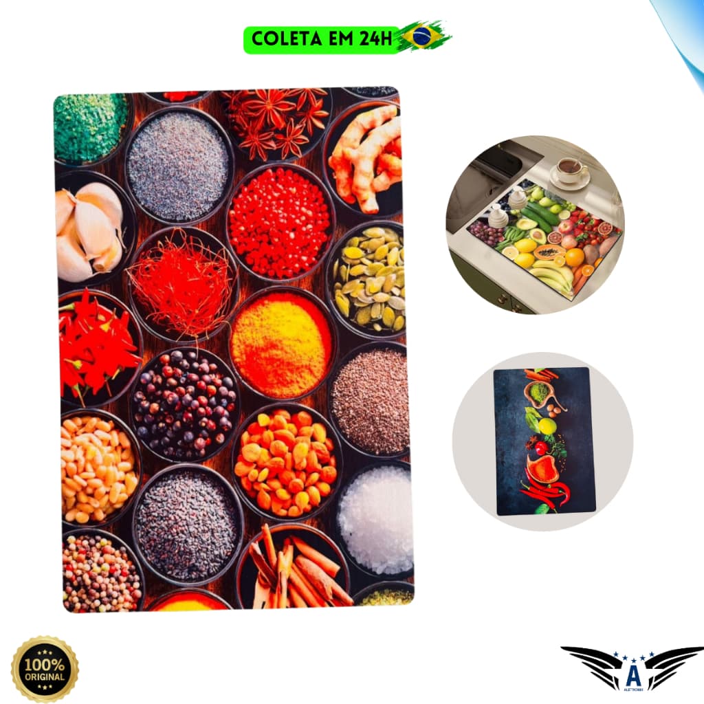 Tapete Absorvente de Louça Estampado para Pia Cozinha Secagem Rápida Antiumidade Decorativo Sortido