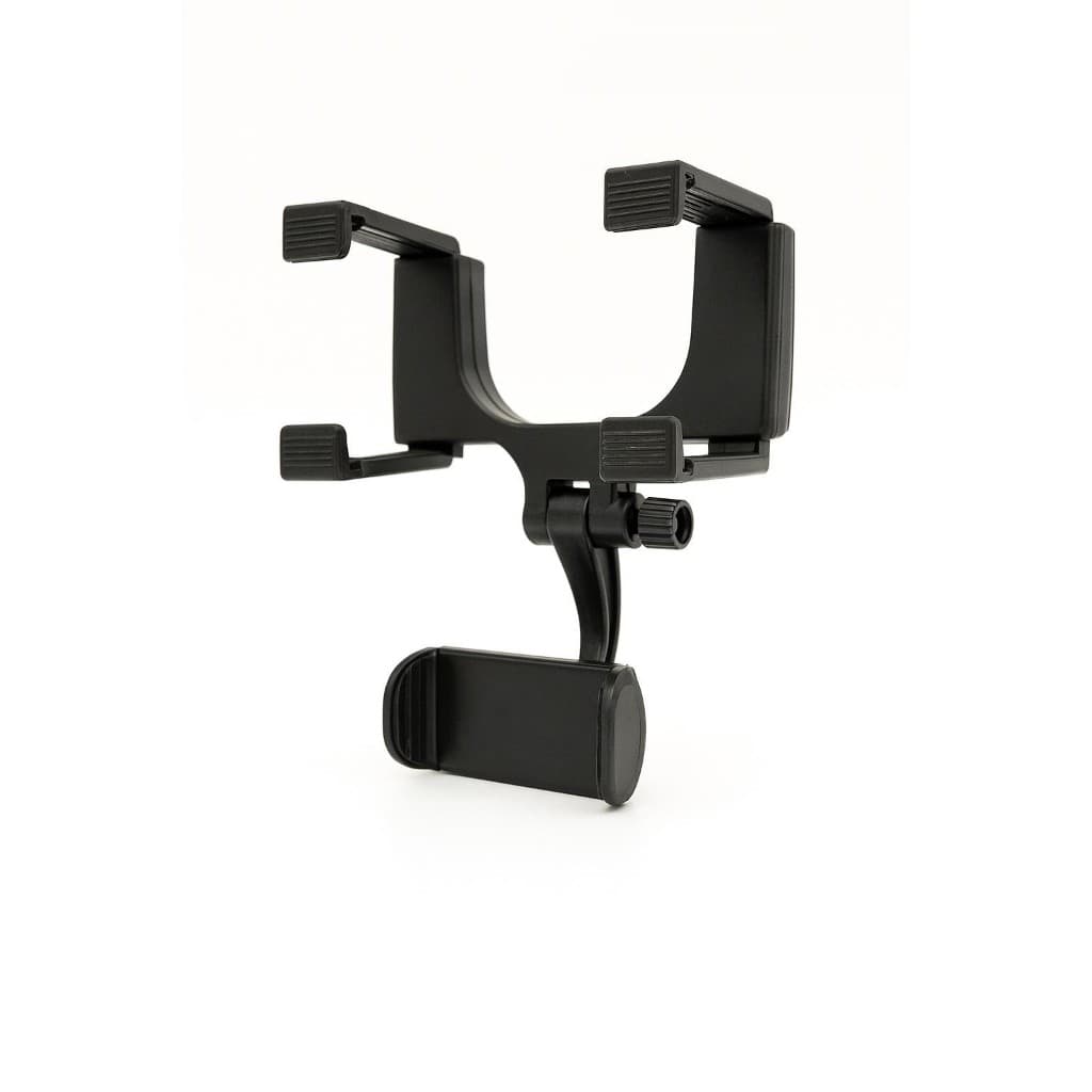 Suporte Veicular Universal para Celular ABS com Trava Segura Rotação 360° Ajustável Retrovisor