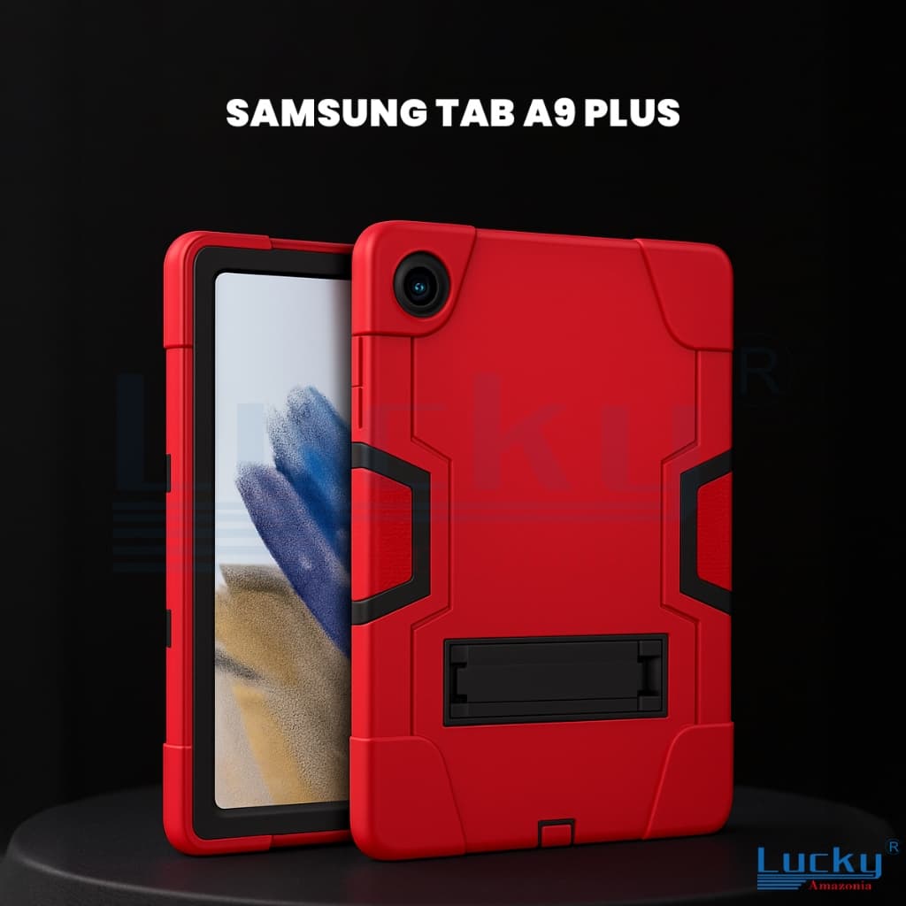 Capa Samsung Tab A9 Plus Anti choque Suporte Integrado Proteção Infantil Tablet Resistente Queda