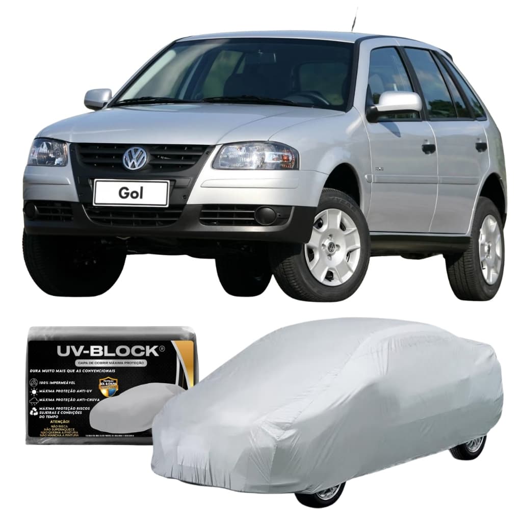 Capa Carro Impermeável ANTI UV Protege Contra Sol & Chuva - Lona Veículo Volkswagen Gol G4