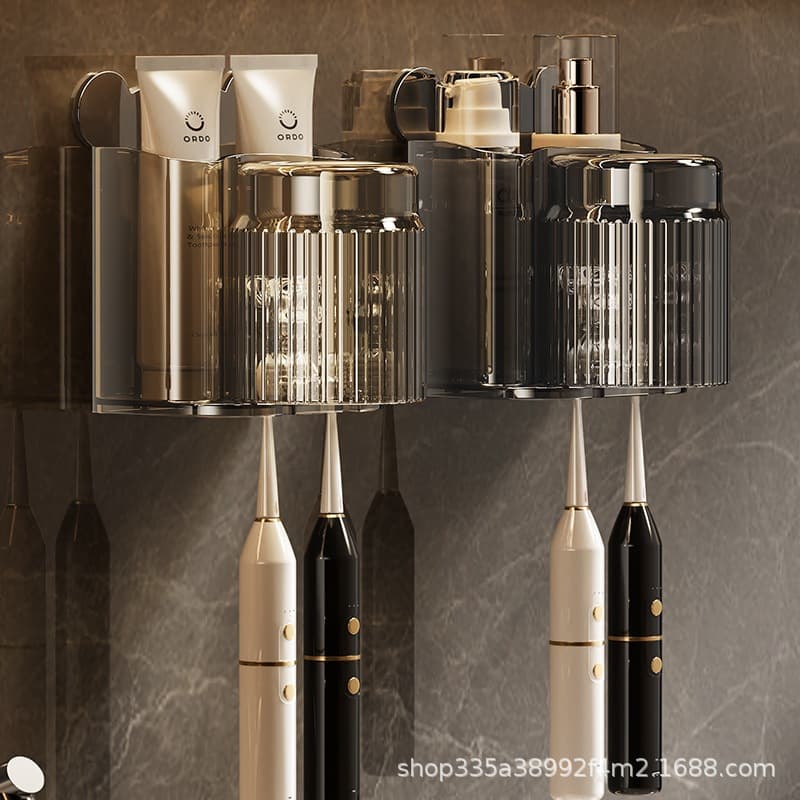 Suporte Para Escova De Dentes Banheiro Rack Sem Perfuração Montado Na Parede