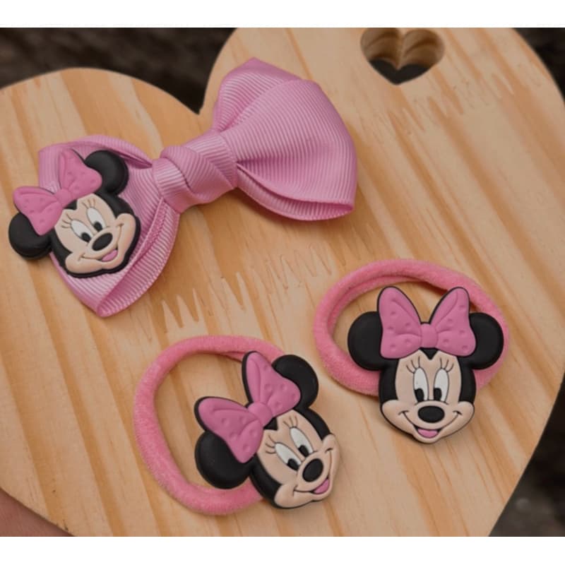Kit laço da minnie xuxinha infantil Minnie