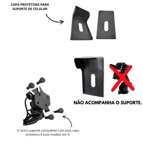 Quebra Sol Para Suporte Celular Capa Protetora Quebra Sol Moto Uber/99/Taxi Acessórios para Moto
