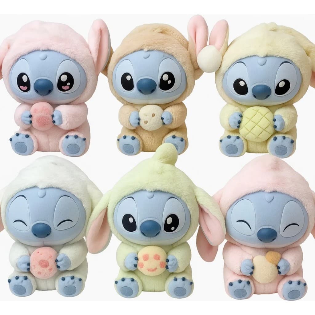 Boneco Stitch Disney Surpresa Chaveiro Warmie Cor Azul