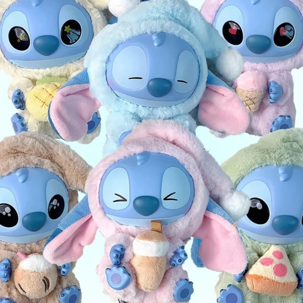 Pingente de Pelúcia Stitch de 15cm, Não importa o quão sonolento você esteja, Série Take a Bite, Chaveiro de Decoração d