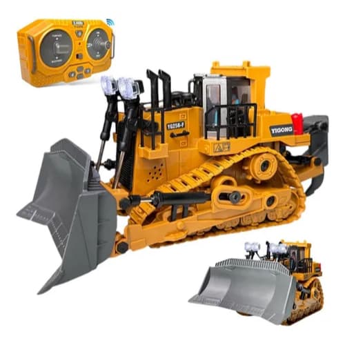 Carrinho Controle Remoto Estilo Trator com Esteira Recarregável