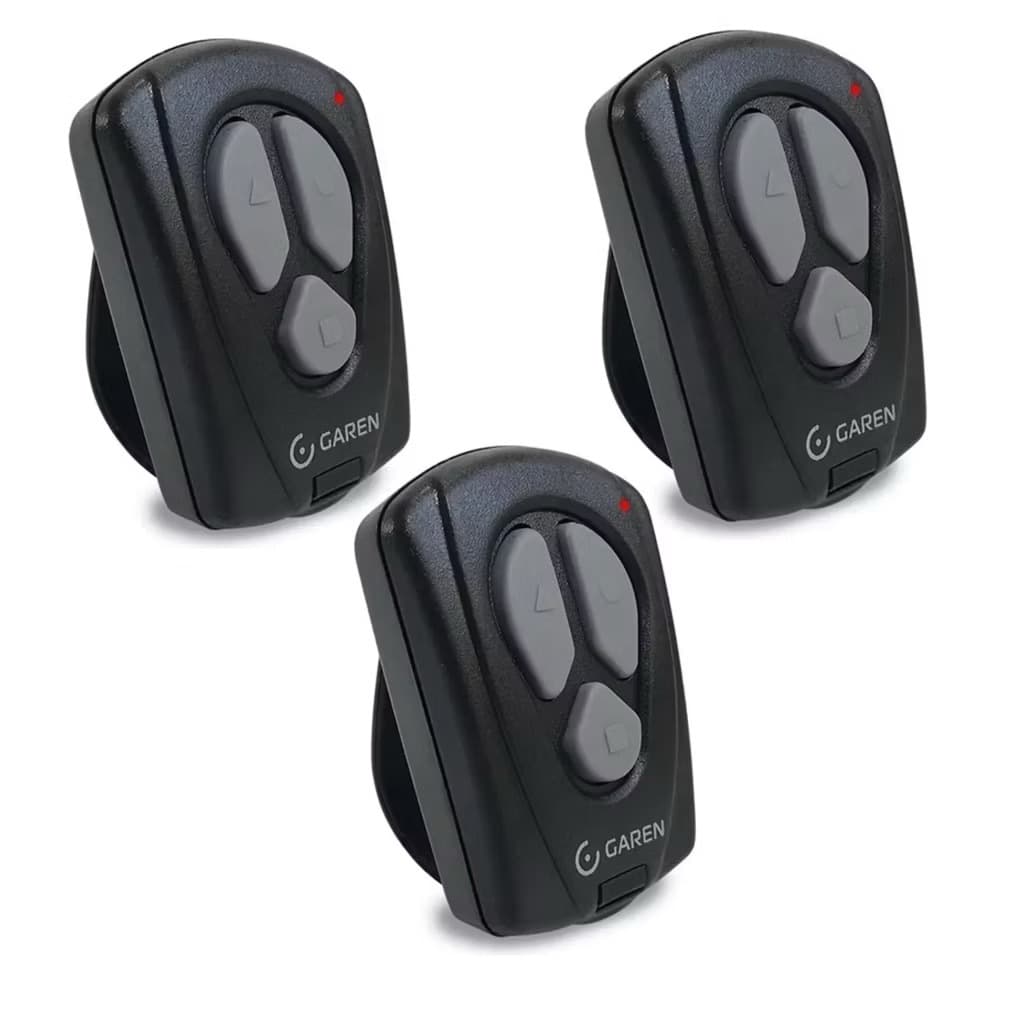 Controle Portão eletrônico Garen TX New 3 botões 433Mhz controle remoto automático Alarme Garagem