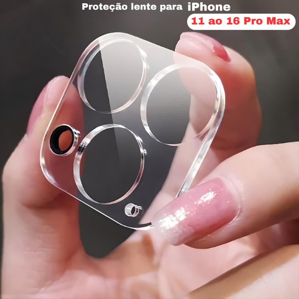 Película de Vidro Camera Lente Traseira Inteira Para iPhone, 11, 12, 13, 14, 14 Pro15 16 Pro Max