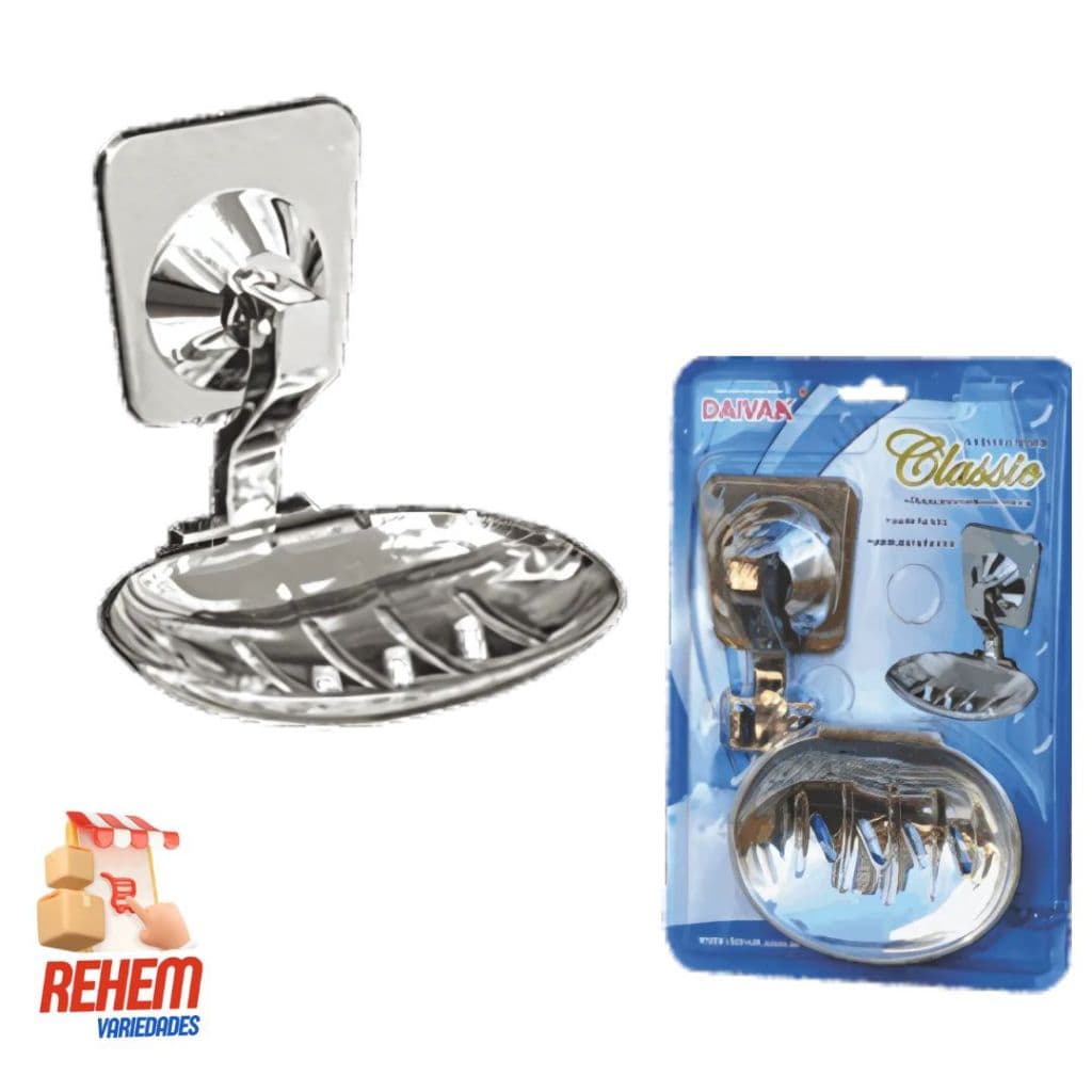 🧼 Porta Saboneteira de Parede CLASSIC com Ventosa - DAIVAK