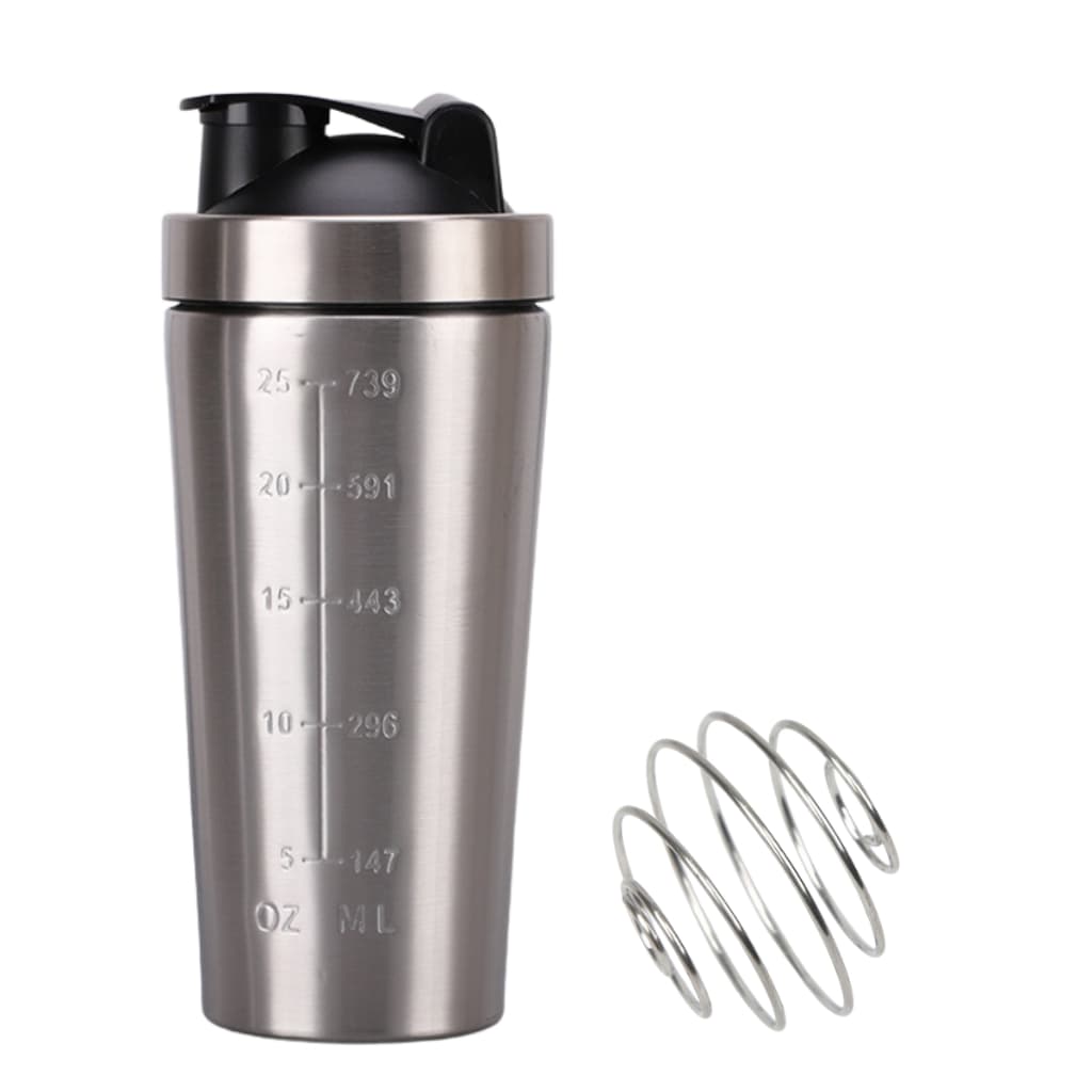 Coqueteleira Shakeira Inox 304 800ml | Mola Misturadora + Tampa Antivazamento