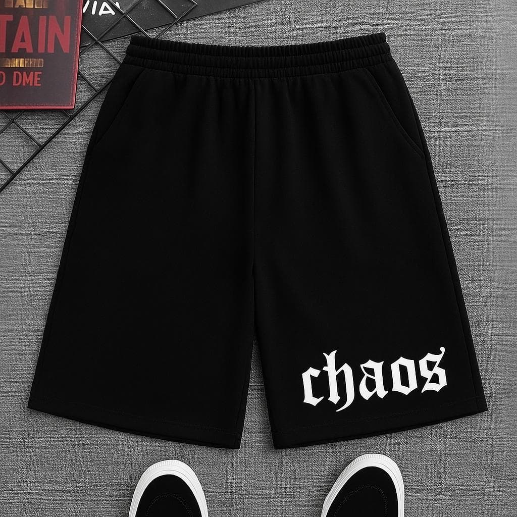 Short Moletom Estampado Chaos
