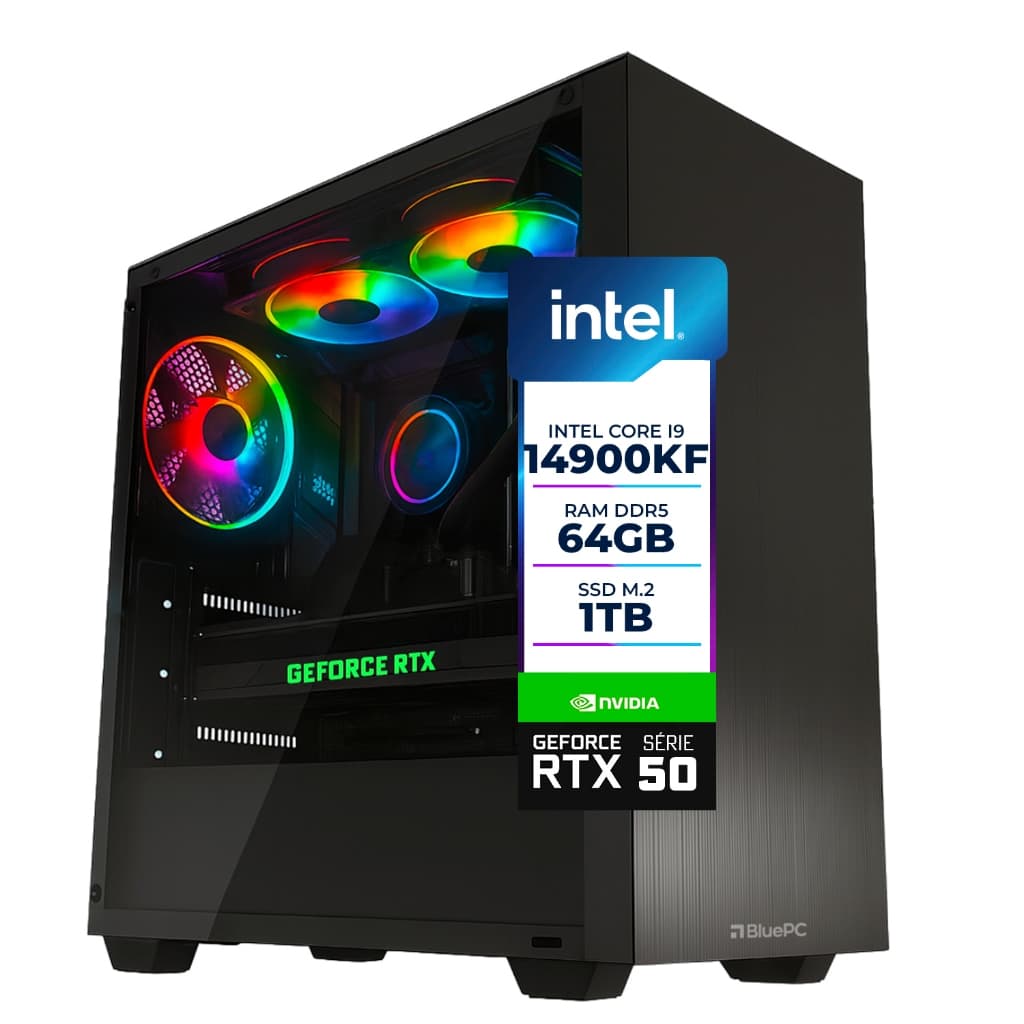 PC Gamer AURA BluePC Intel i9 14900KF, Z790, RTX 5070 Ti 16GB, 32GB DDR5, SSD 1TB, 850W -PGBP-AUR178