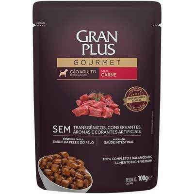Kit 5 Sachê para Cães Granplus Gourmet - 100g