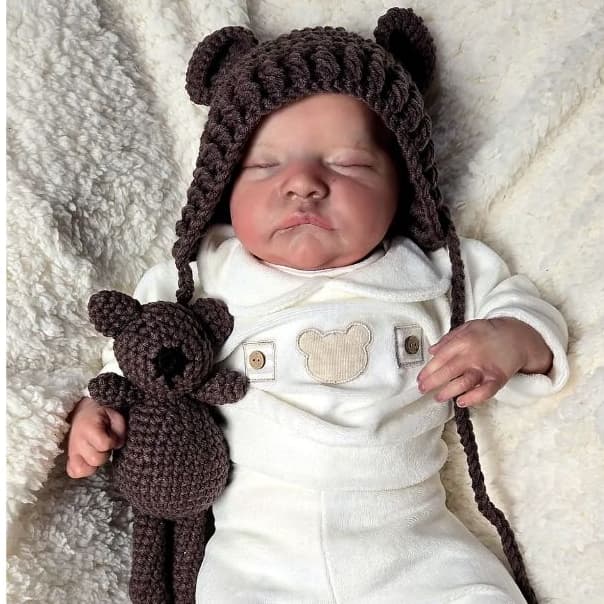 Bebe Reborn Levi Dormindo – Corpo de Pano e Membros em Vinil membros modificados