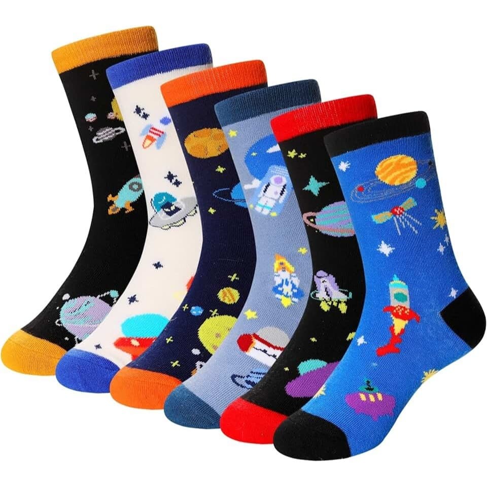 Kits Pares Meia Infantil Estampada Cano Médio 0 Até 10 Anos Masculina Divertida Meias Menino Meninos Bebe Bebê RN