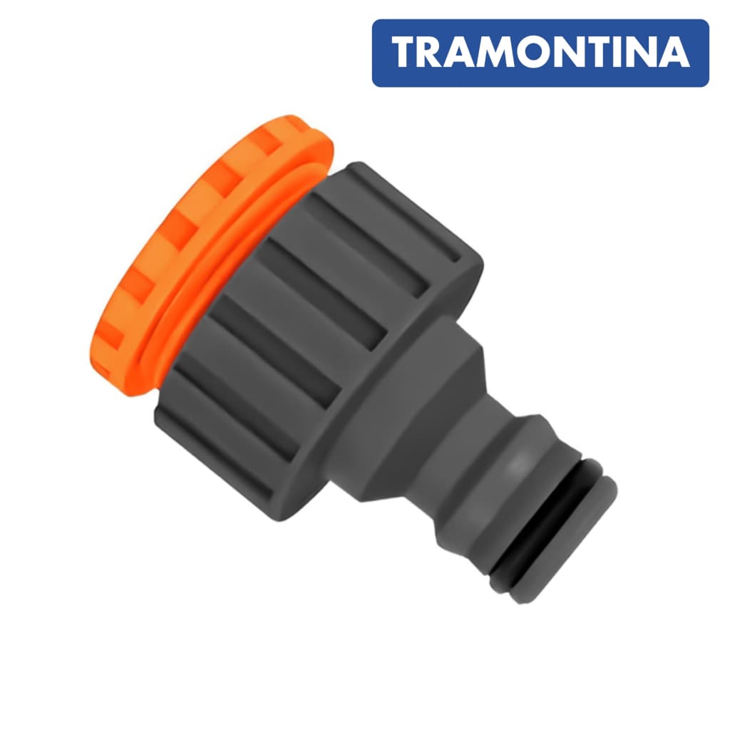 Adaptador Fêmea Tramontina Rosca Externa 3/4 com Redutor 1/2 Para Mangueira Engate Rápido