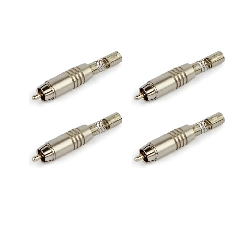 KIT 4 PLUG RCA AUDIO/VIDEO NINJA SANTO ANGELO SMA