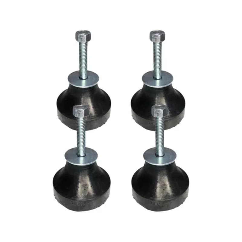 Kit 4 Amortecedores Vibração Pé Borracha Vibra 200 Kg Stop 5/16