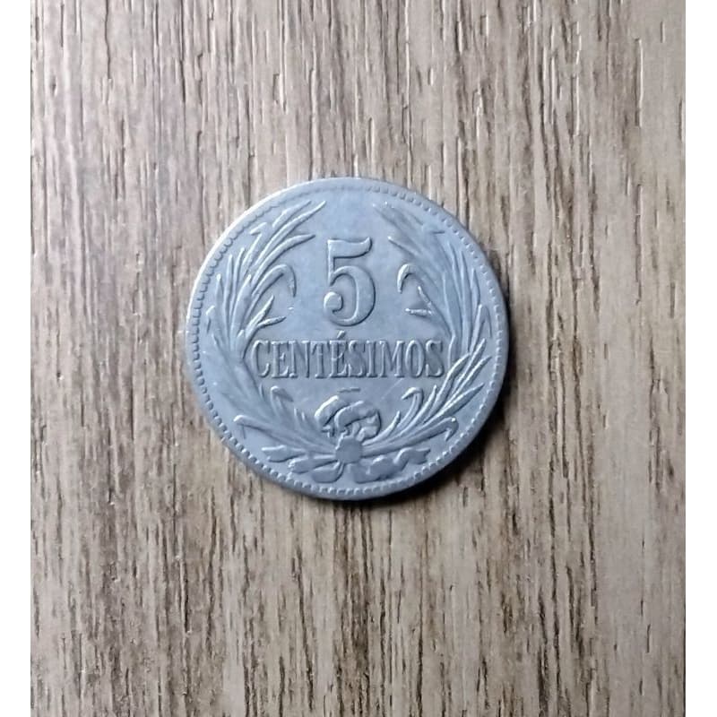 Moeda Uruguai 5 Centésimos de 1924