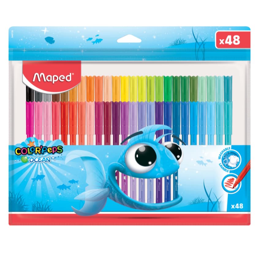 Caneta Hidrográfica color’peps Ocean 48 Cores – Maped